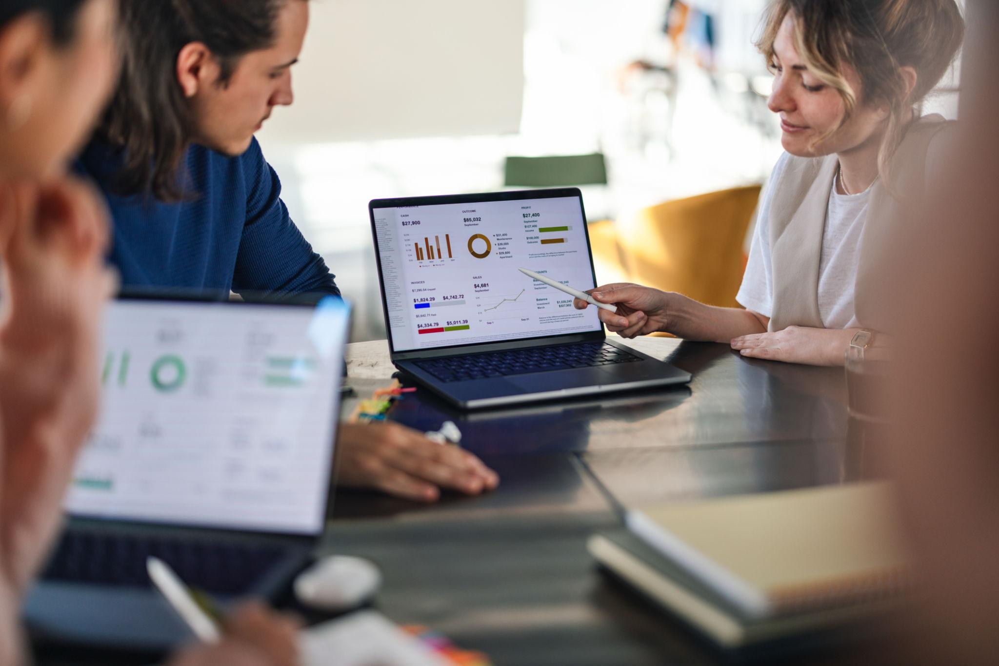 Research professionals collaborating
