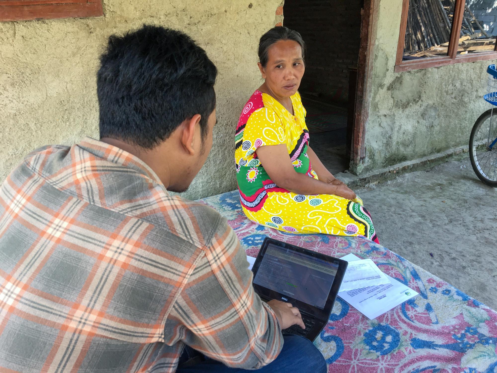 NGO field researchers at work